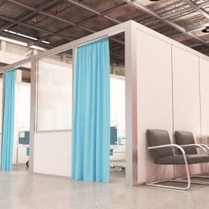 healthcare_temporary_modular_rooms_and_sneeze_guard_screens_rendering